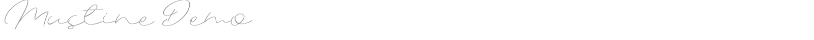 Mustine font preview